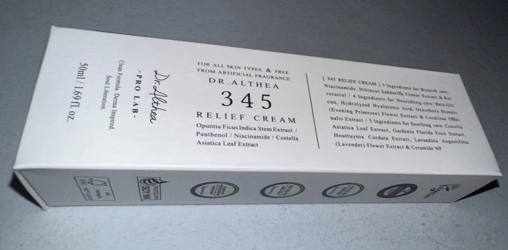 [3 PACK] Dr. Althea 345 Relief Daily Face Moisturizer Cream 50ml 1.69 fl oz