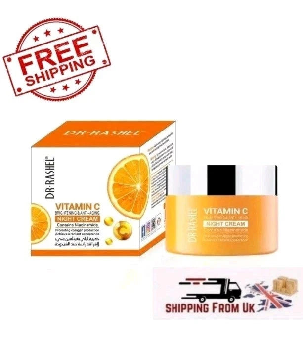 Vitamin C Face Cream Hyaluronic Acid Brightening Anti-Ageing Hydration 50g