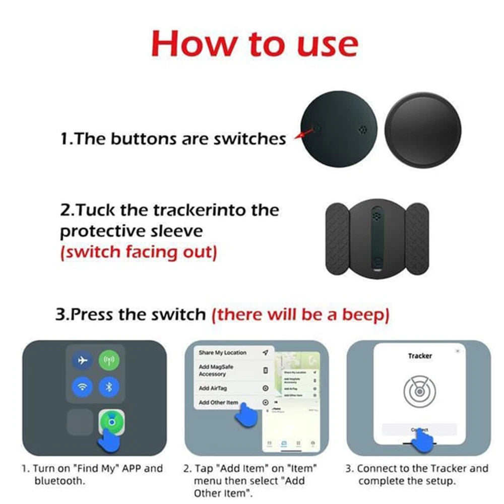 Mini Hidden Car Tracker Device with Magnetic Case for Vehicles, Real-Time GPS