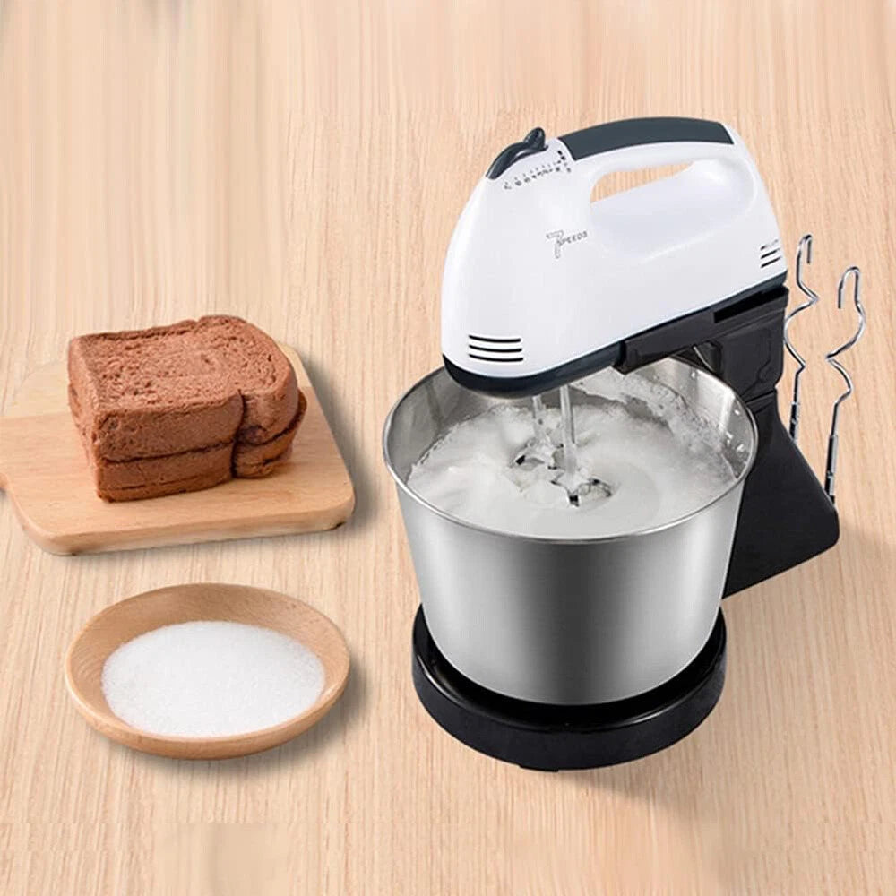 7 Speed + Cake Electric Stand Mixer Food Multi Mixing Bowl Blender Beater Dough