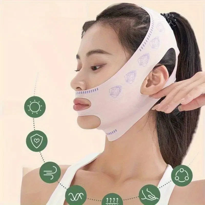 Double Chin Reducer V Line Strap Slimming Face Mask Cheek Lift Band
