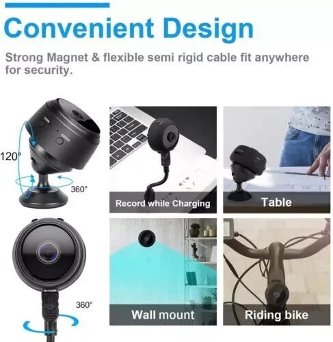 1080P Wireless WiFi CCTV Indoor &Outdoor MINI IP Camera CAM Home Security UK