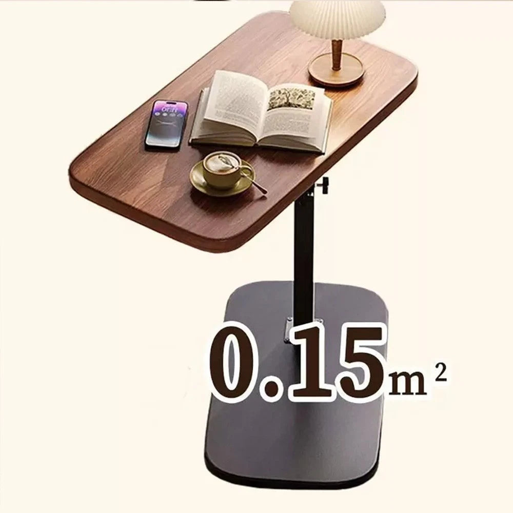 Adjustable C-Shaped Sofa Side End Table Coffee Laptop Table Living Room Bedroom