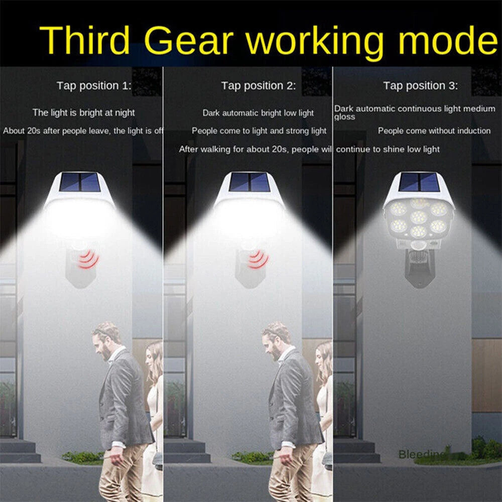 Outdoor Solar Power Dummy Camera Home Security CCTV Surveillance Fake LED Light