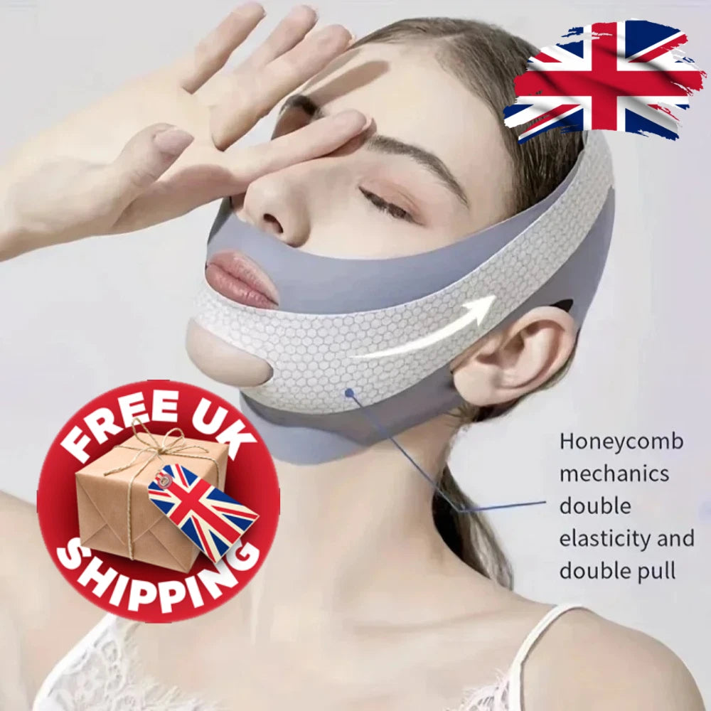 Face Slimming V-Line Lift Mask | Double Chin Reducer | Adjustable Strap Band