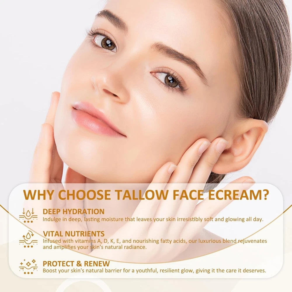 Beef Tallow for Skin, Beef Tallow and Honey Balm, Beef Tallow Face Moisturizer