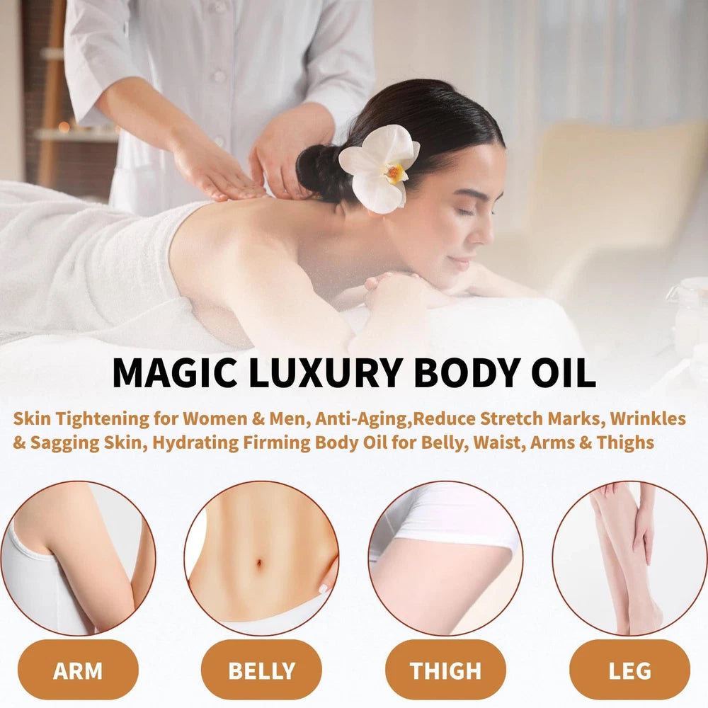 Magic Firming Body Oil,Glow Remedy Oil Skin Tightening for Women & Men,Body