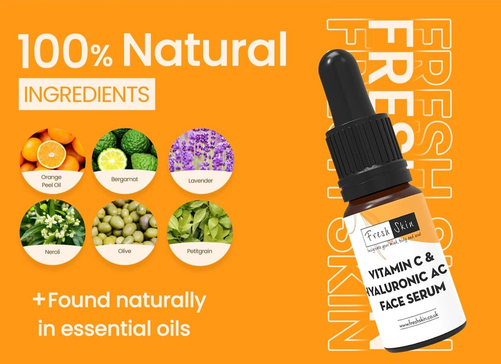 Vitamin C Face Serum with Hyaluronic Acid | Anti Ageing/Aging Anti Wrinkle