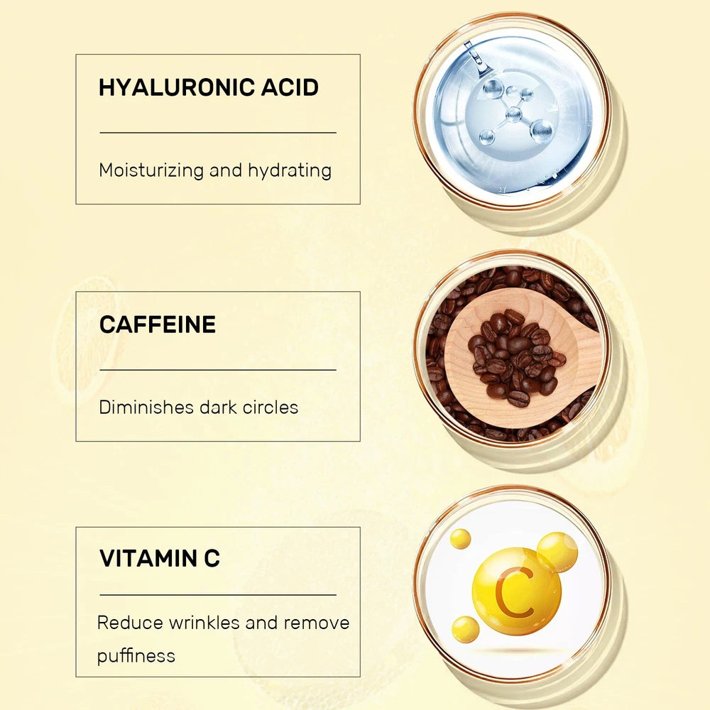 Vitamin C Eye Cream - Brighten, Anti-Aging, Dark Circles & Puffiness Treatment