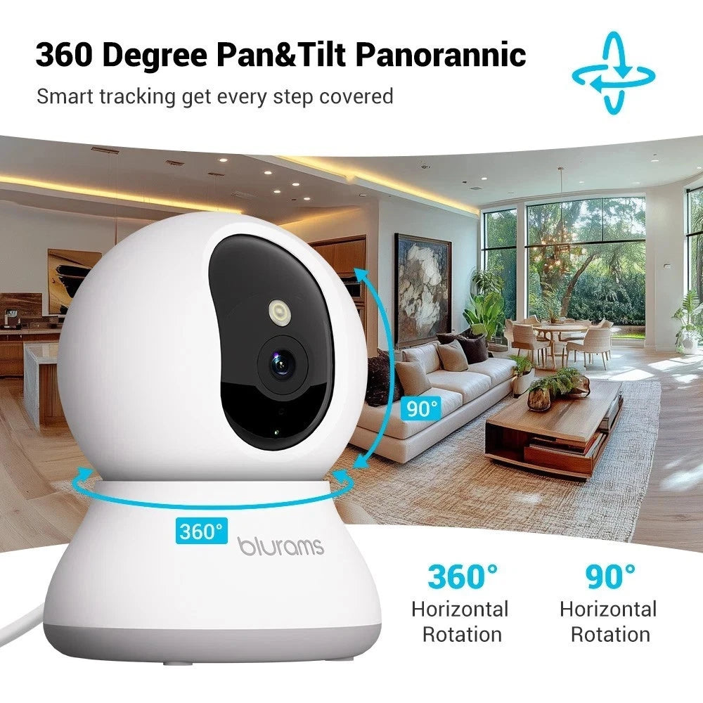 blurams Wifi Security Camera Smart Indoor Pet Dog Cat Cam 1080P Night Vision