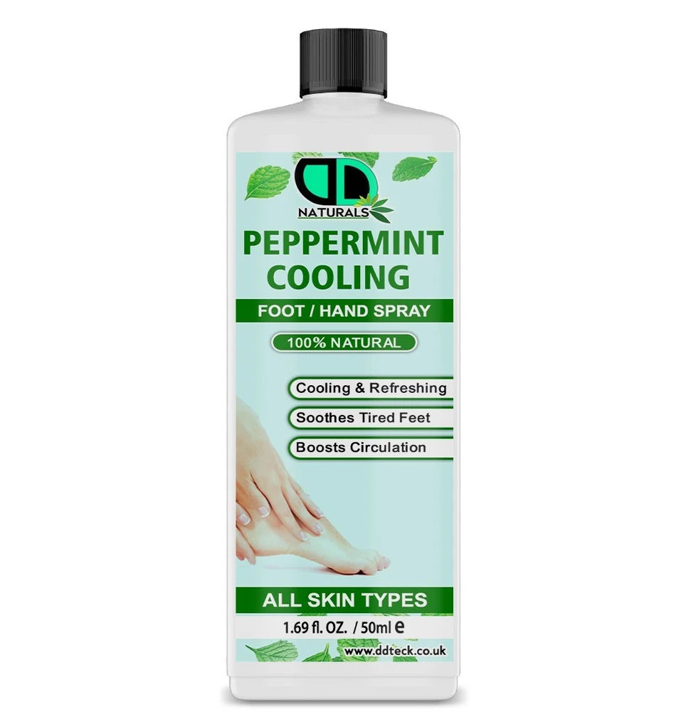 100% Natural Peppermint Hand & Foot Spray–Soothing, Cooling, and Pain Relief UK