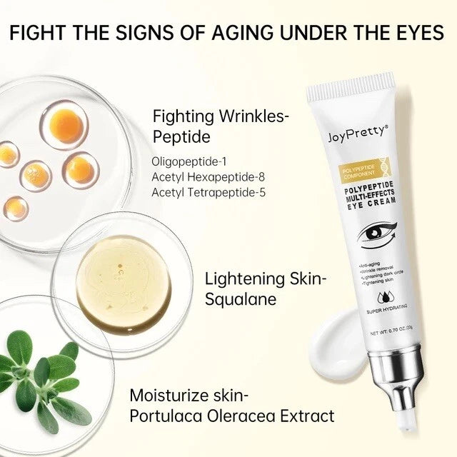 2PC Instant Remove Wrinkle Eye Cream Eye Bags Dark Circles Anti Puffiness Serum