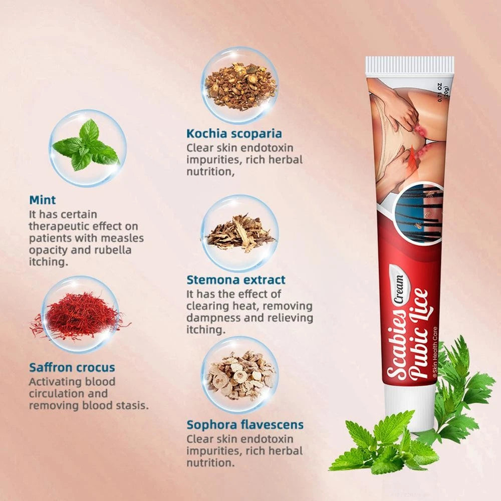 Sumifun Pubic Lice Anti-itch Cream -new