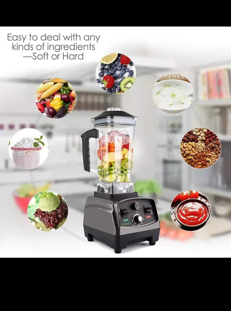 Biolo Mix 3HP 2200W  Heavy Duty  Commercial Grade Timer Blender, 2L Jar
