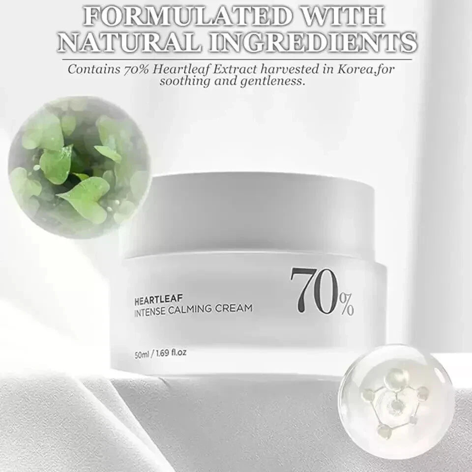 ANUA Heartleaf 70 Intense Calming Cream Skincare Moisturizer 50ml