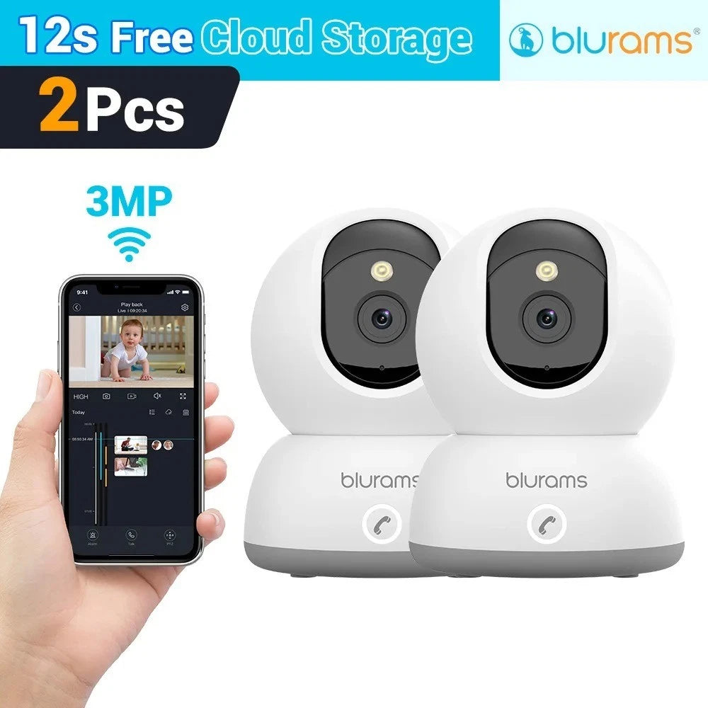 blurams Wifi Security Camera Smart Indoor Pet Dog Cat Cam 1080P Night Vision