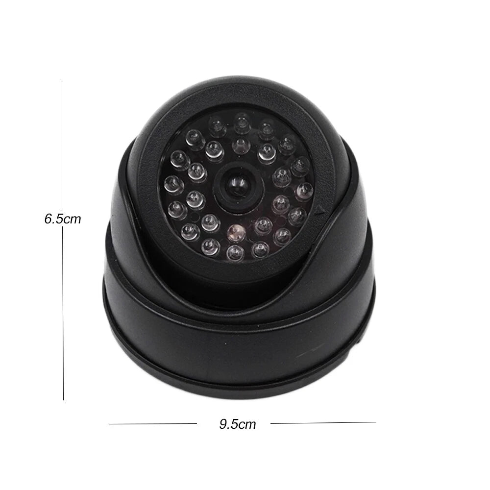 1/2 x DUMMY DOME CCTV SECURITY CAMERA FLASHING LED INDOOR OUTDOOR FAKE CAM UK