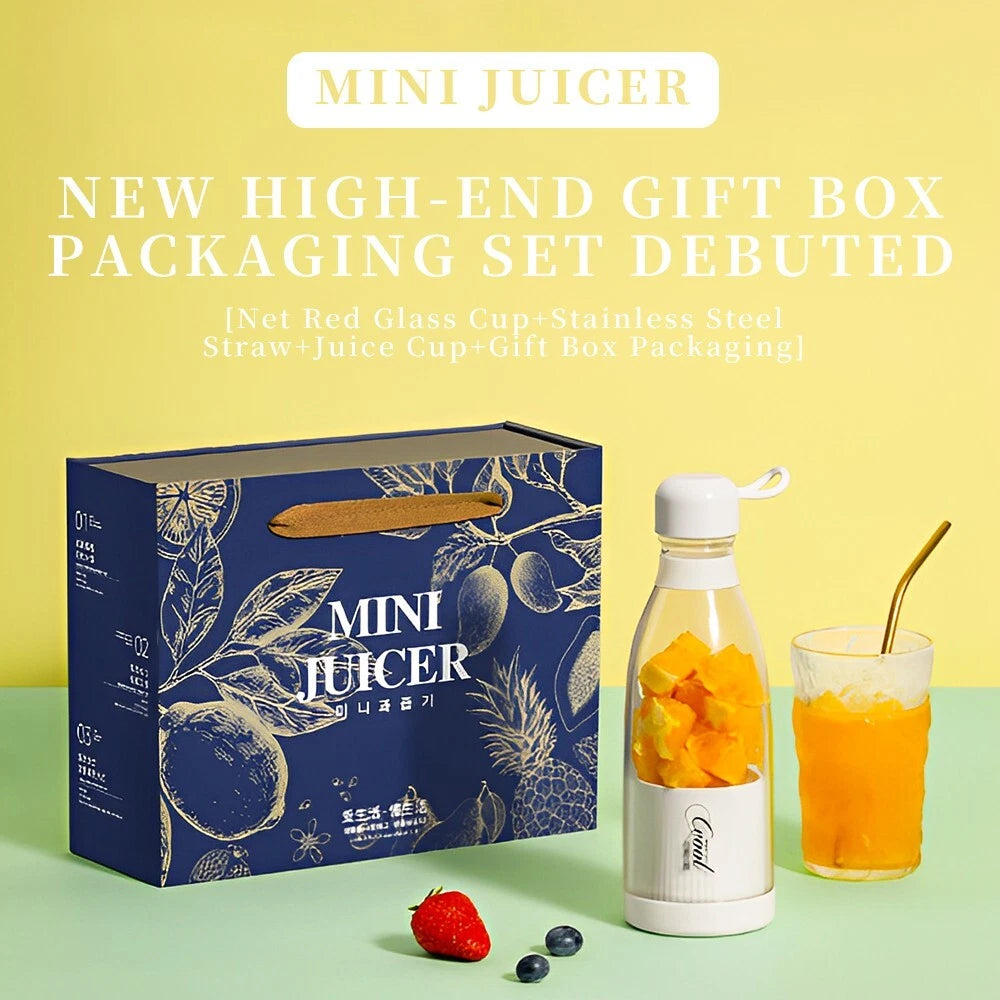 Portable Electric Juicer Cup Fruit Blender Maker Bottle Mixer USB Rechargeable.