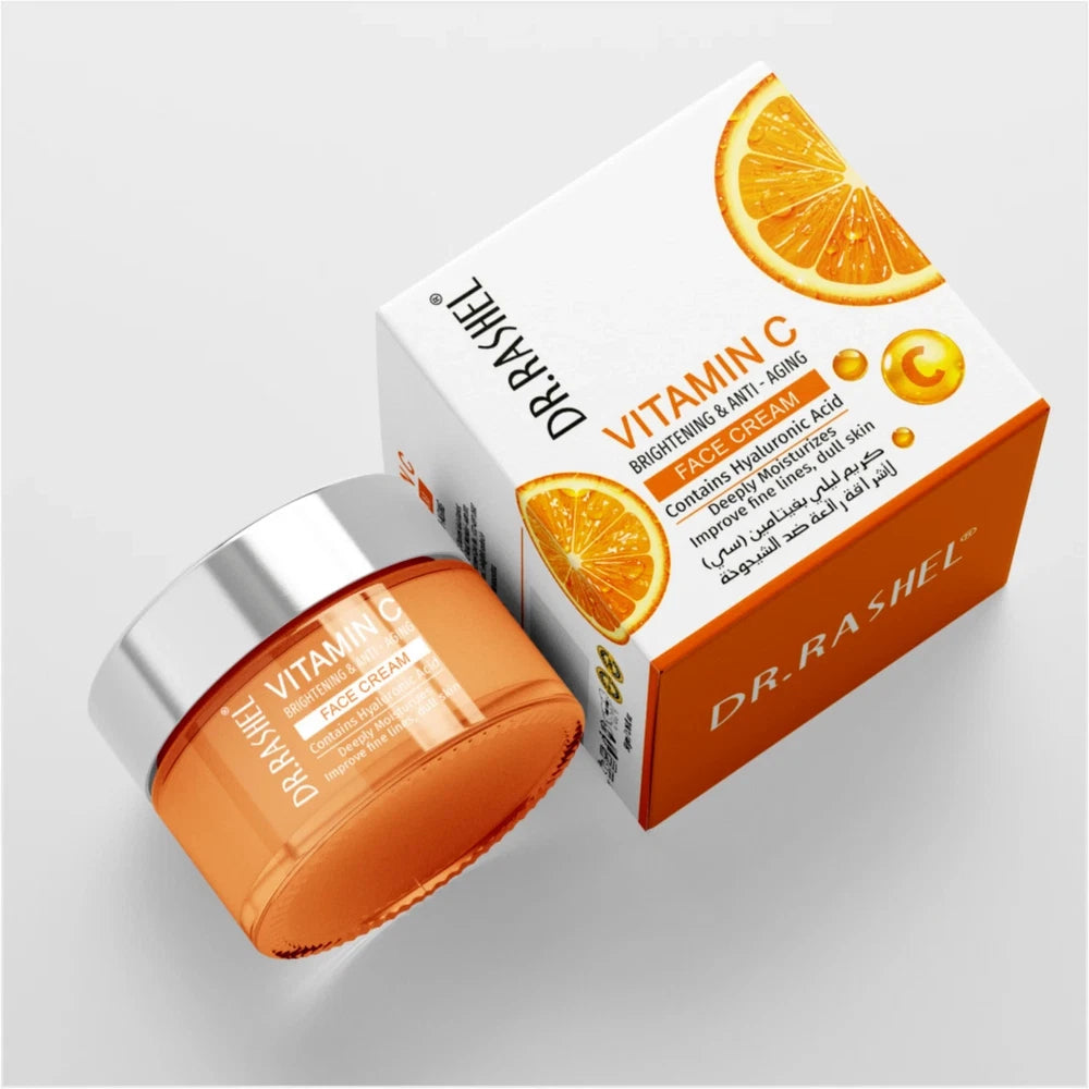 Vitamin C Face Cream Hyaluronic Acid Brightening Anti-Ageing Hydration 50g