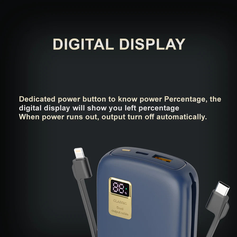 MOX 20000mAh Power Bank USB-C Fast Charging DIGITAL Display High Speed