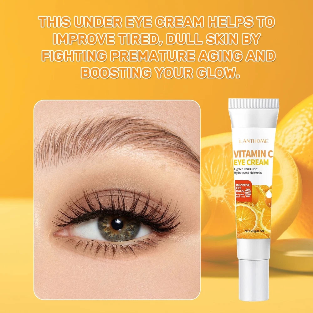 Vitamin C Eye Cream - Brighten, Anti-Aging, Dark Circles & Puffiness Treatment