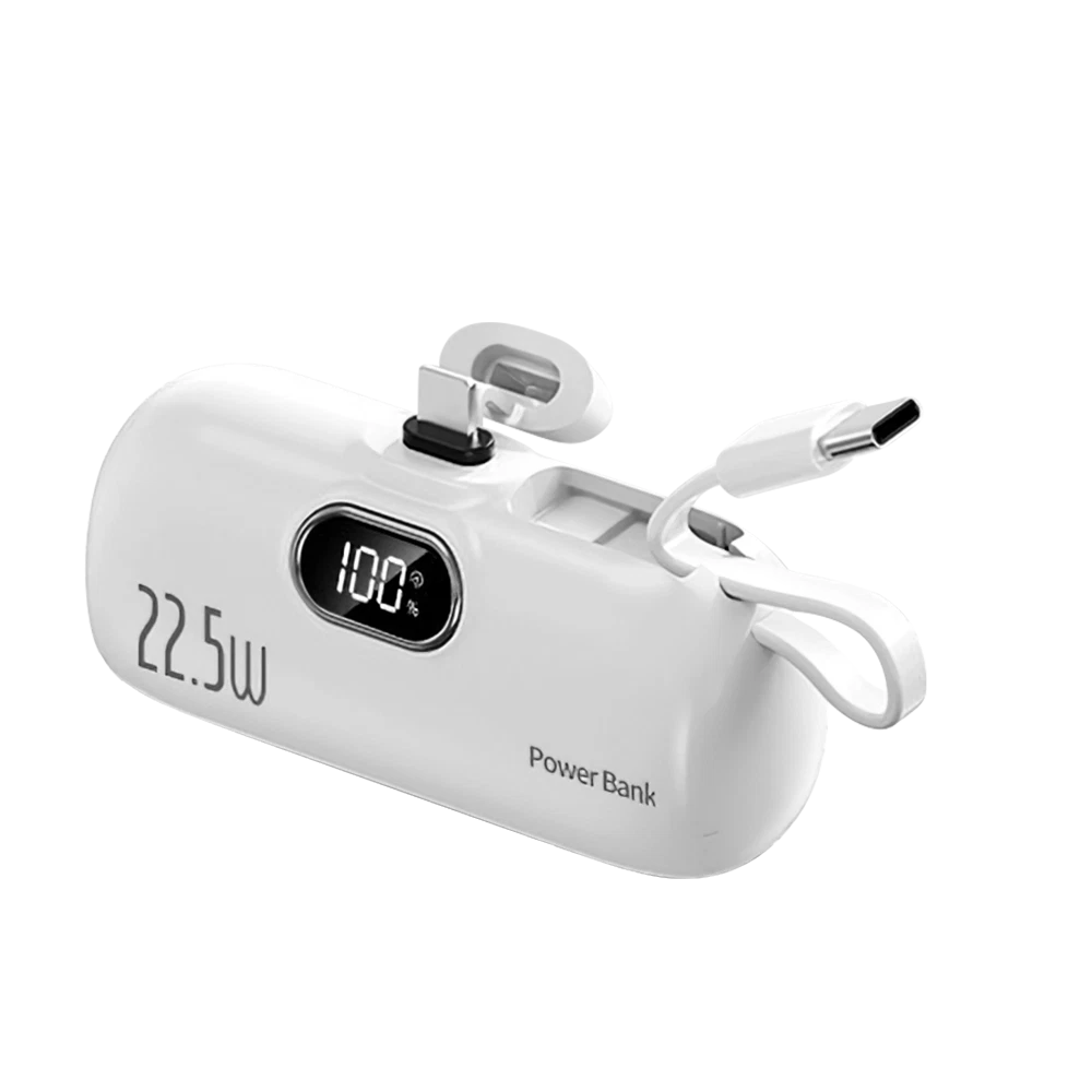 8000mAh Mini Power Bank Portable Fast Charger External Battery For iPhone Type-C