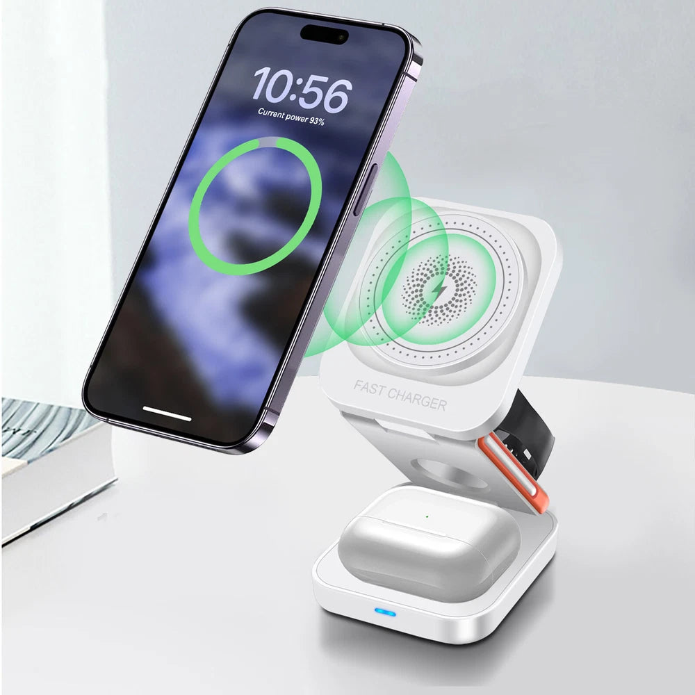 Wireless Charger Dock 3in1 Fast Charging Station For Apple Watch iPhone 16 15 14