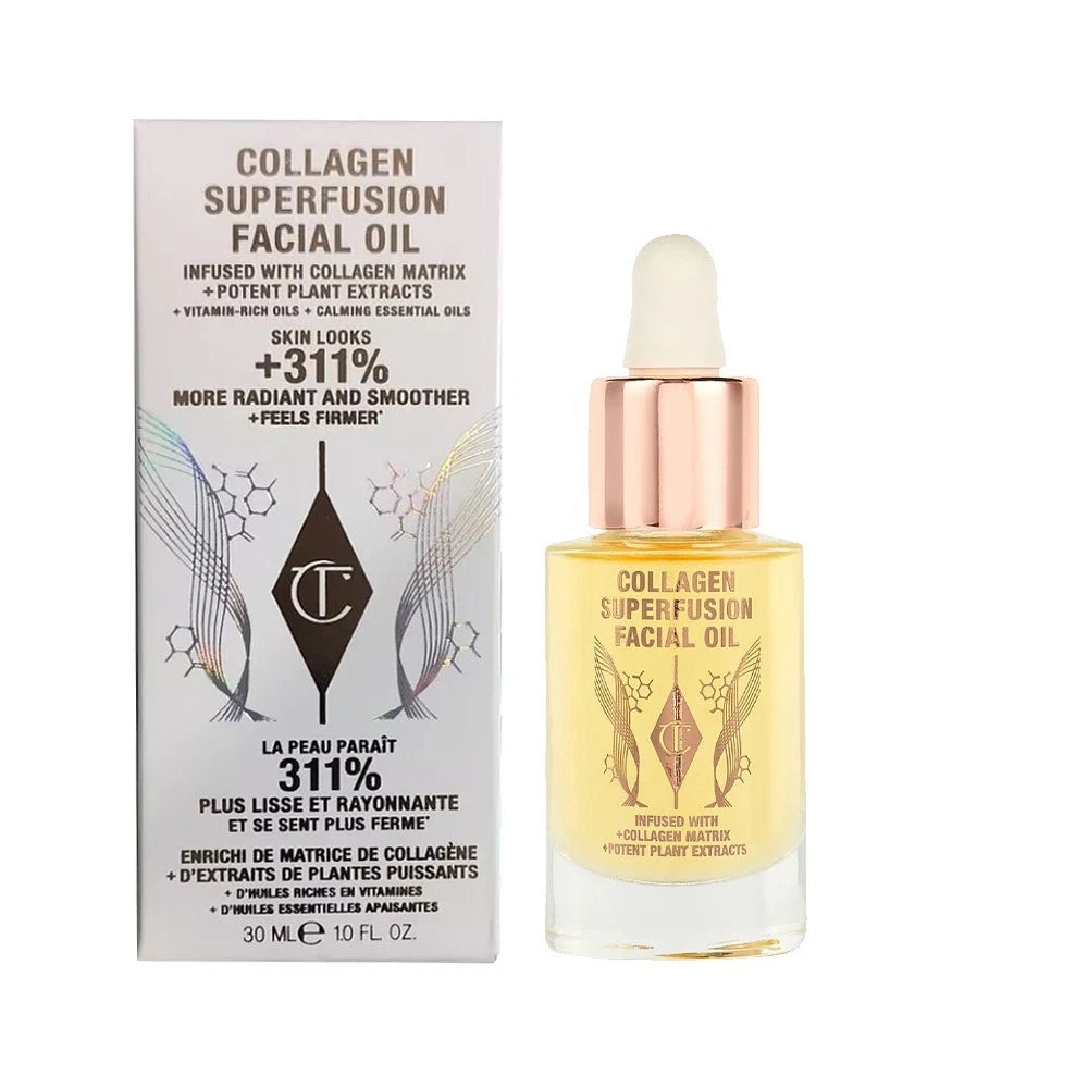 Charlotte Tilbury COLLAGEN SUPERFUSION FACIAL OIL 30ML New & Boxed TRAVEL SIZE
