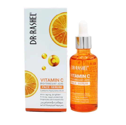 Vitamin C Face Serum & Cream Duo Hyaluronic Acid Brightening Anti-Wrinkle Set