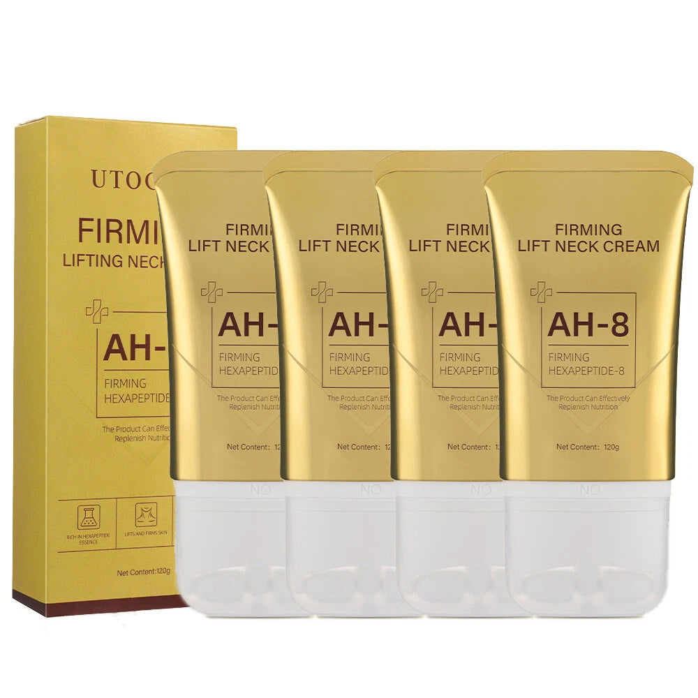 Firming Neck Cream with Roller Massage - Anti-Ageing Hydration for Crepey Skin