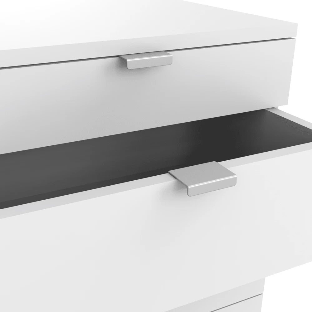 Modern 3 Drawers Bedside Table with Shelf Nightstand Bedroom Furniture Storage