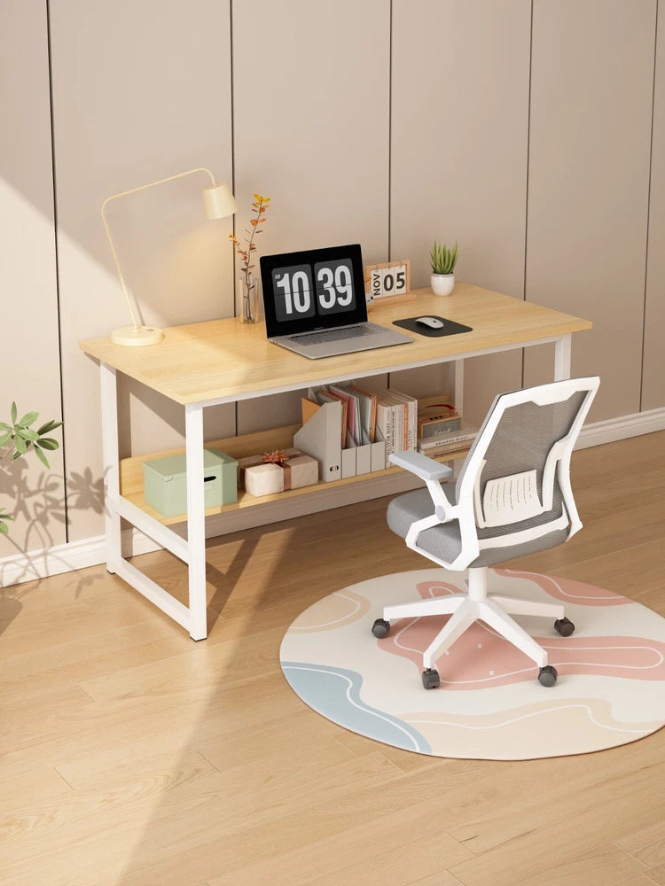 80/100cm Home Office Desk Computer Desk with Shelf Desk Home Office Workstation