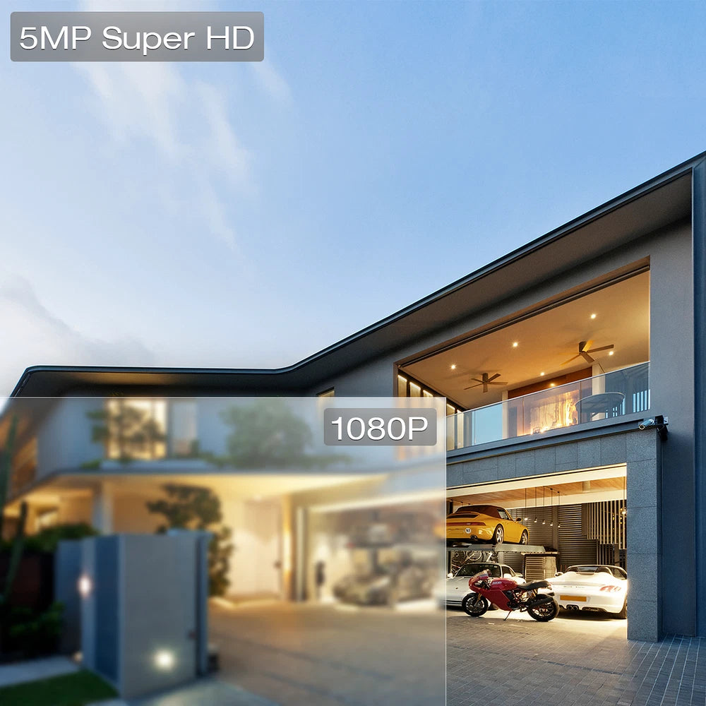 OnlyHD 2PCS CCTV HOME SECURITY DOME CAMERA 5MP FULL HD OUTDOOR IR NIGHT VISION