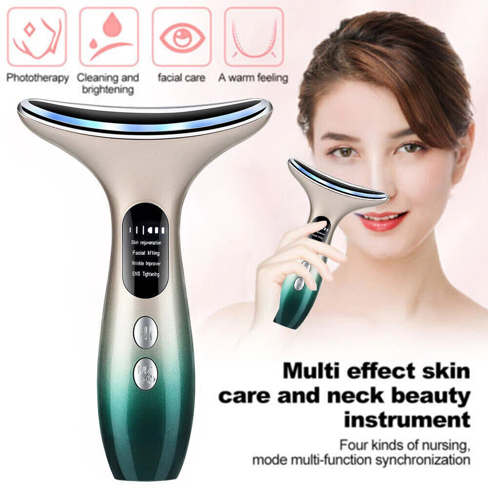 Skin Tightening Machine RF LED Light Photon Therapy Face Massager Facial Beauty