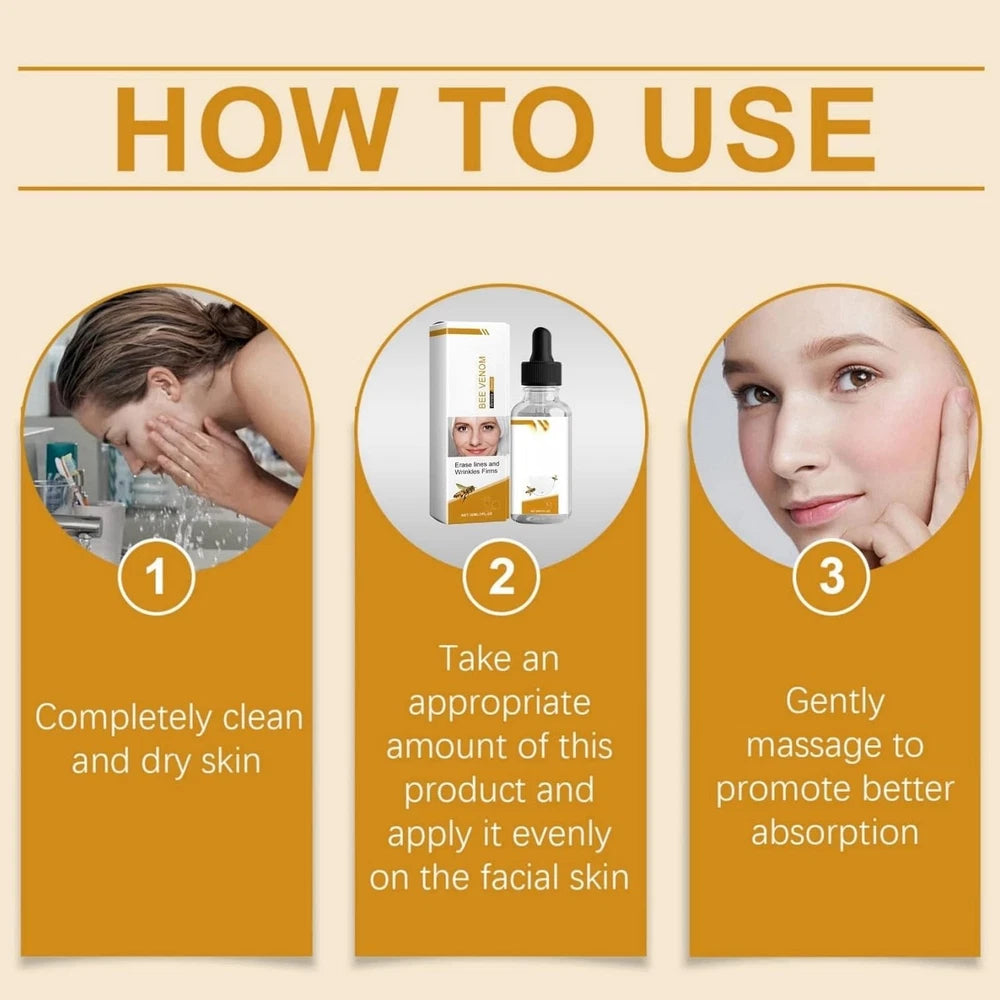 Bee Venom Wrinkle Removal Cream,Bee Venom Face Serum,Skin Firming Cream,Bee Veno