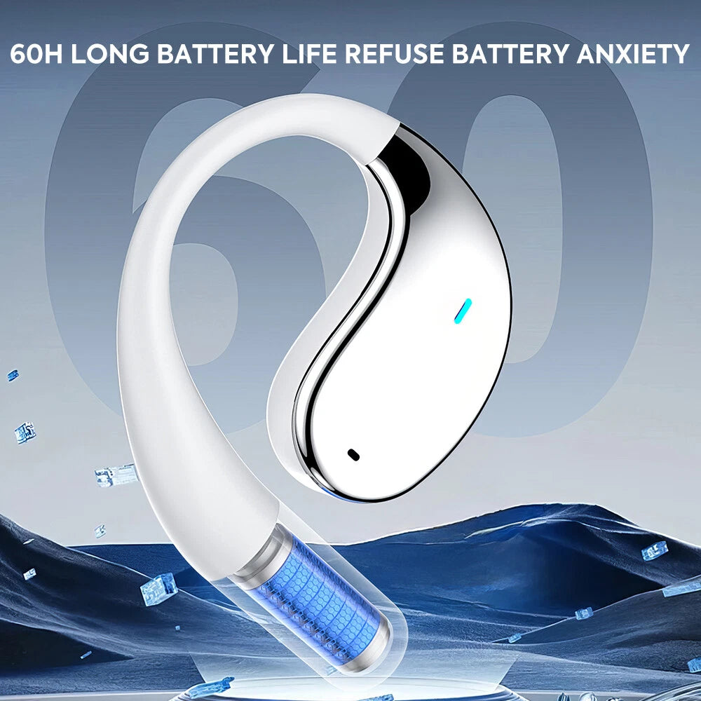 MPOW Wireless Earphones Open Ear Bluetooth 5.4 OWS Headphones Gym Sports Earbuds