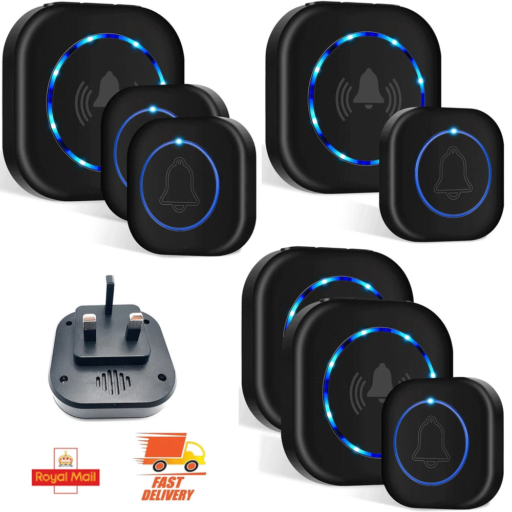 Wireless Door Bells 1000ft Long Range Waterproof Plug in Home Cordless Doorbell