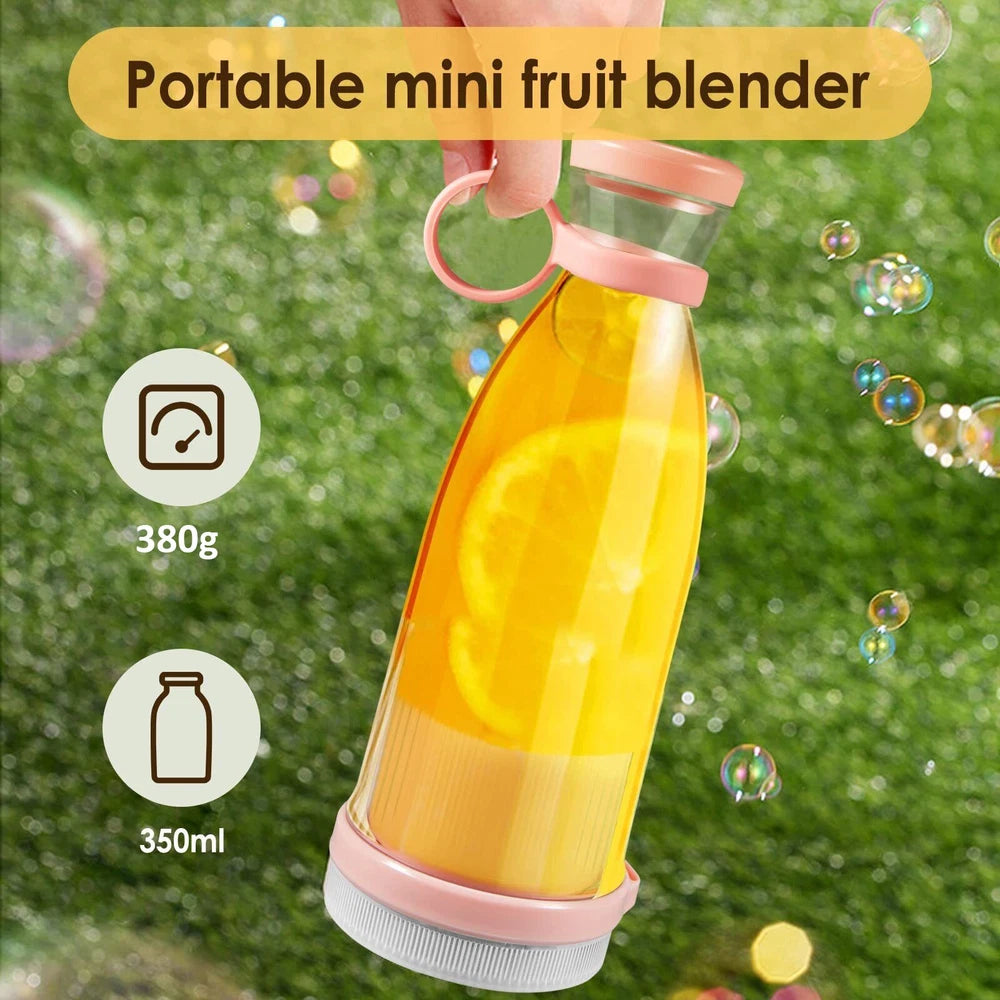 Portable Blender Bottle USB Rechargeable Mini Electric Travel Juicer Fruit Mixer