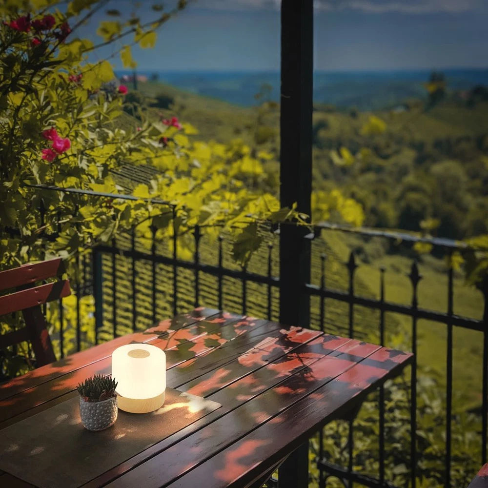 Mini LED Table Lamp Desk Light Rechargeable Battery Dimmable IP44 Touch