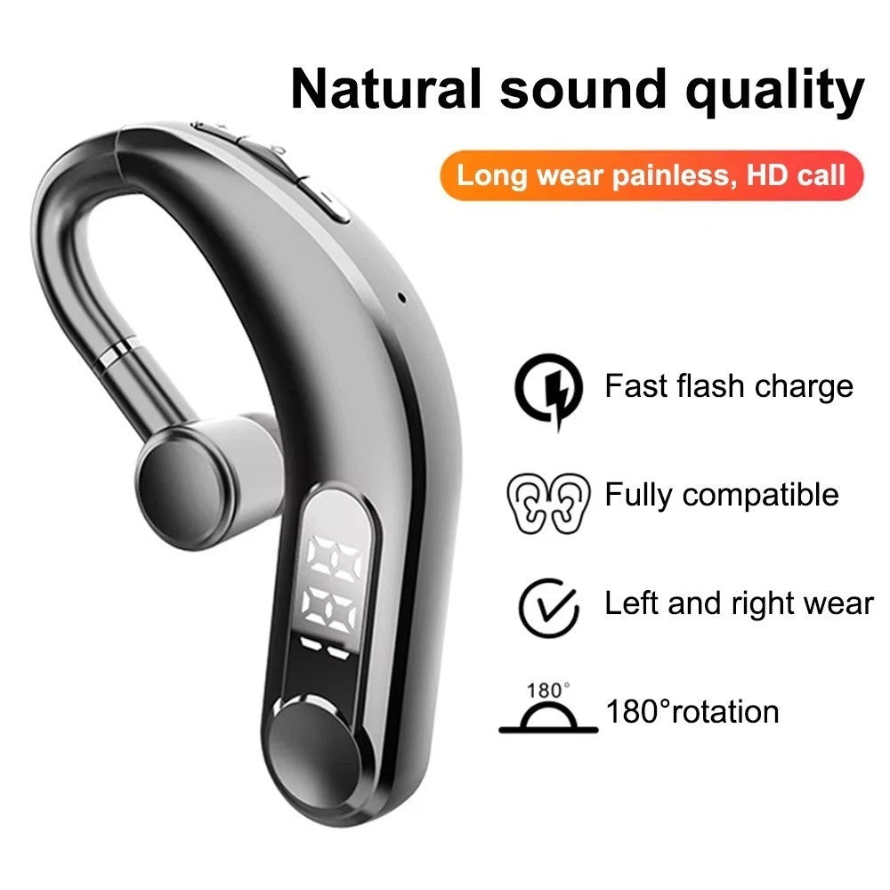 Wireless Earphones Bluetooth Headphones Sports Ear Hook Running Bass Earbuds