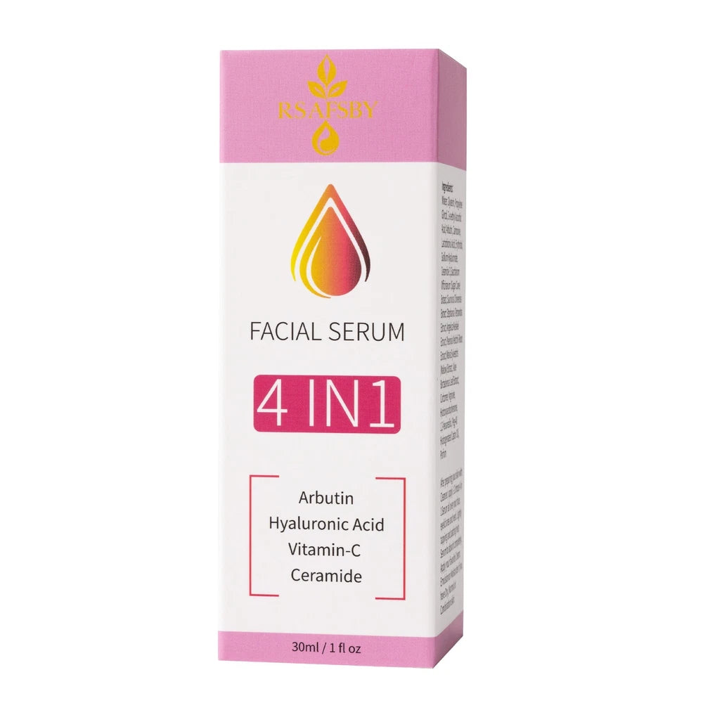 4 in 1 Facial Serum Arbutin Hyaluronic Acid Vitamin C Ceramide 30ml Skin Care