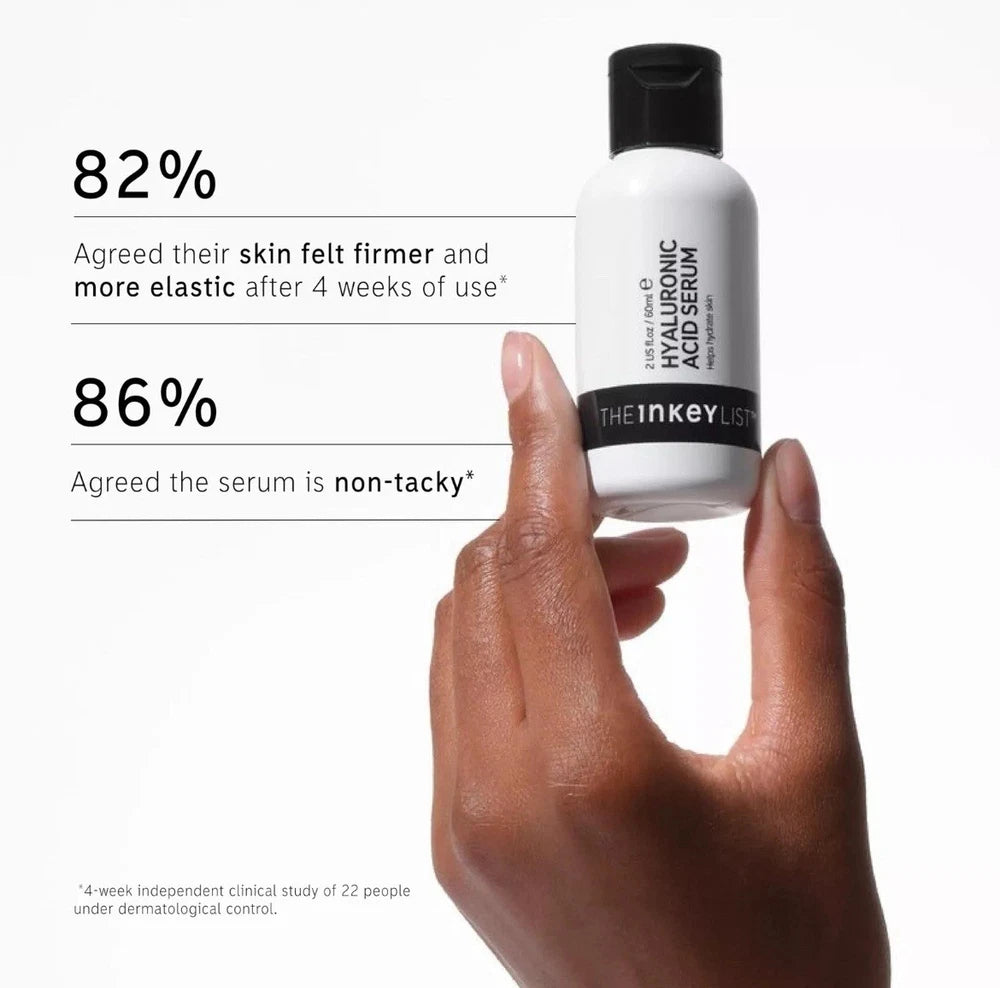 2x The INKEY List 2% Hyaluronic Acid Face Serum 30ml Hydrating Skincare Combats