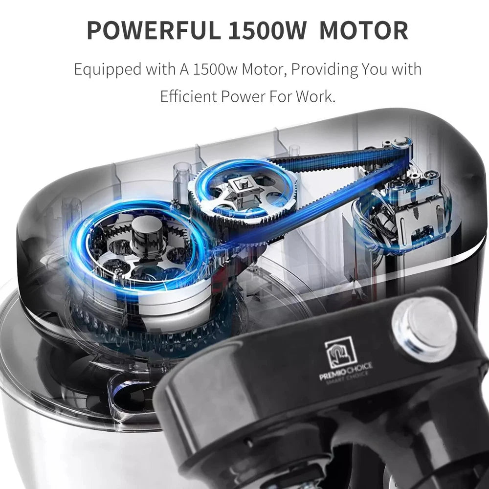 5L Stand Mixer for Baking – Stainless Steel Bowl, Dough Hook & Whisk Included