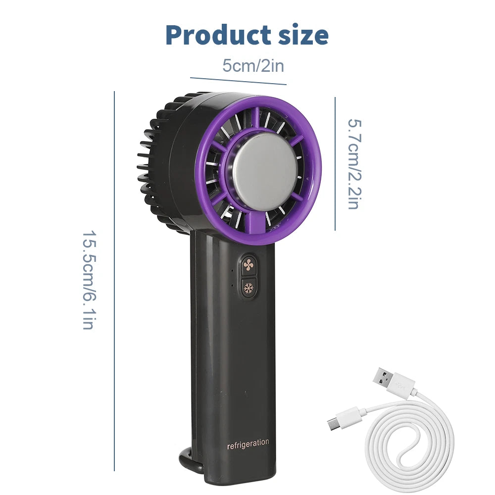 Portable Hand-held Fan Mini Folding Desk Fan Cooler Cooling USB Rechargeable UK