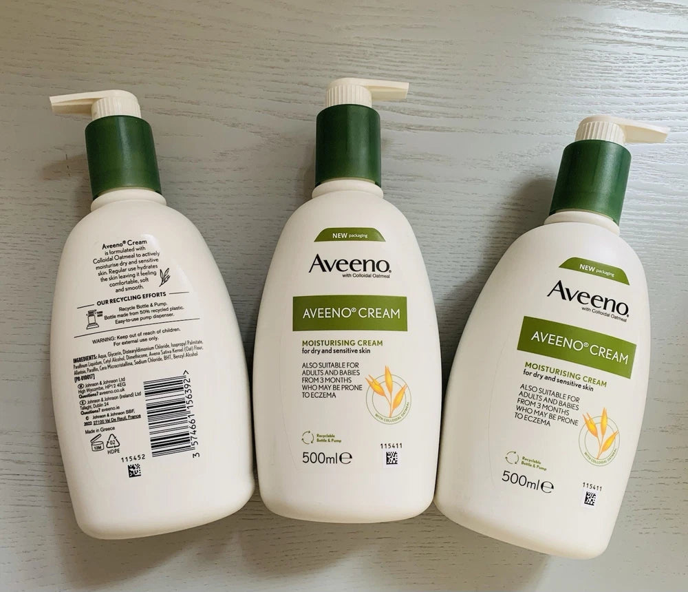 X3 Unopened Brand New Aveeno 500ml Cream Daily Moisturising Cream (new)
