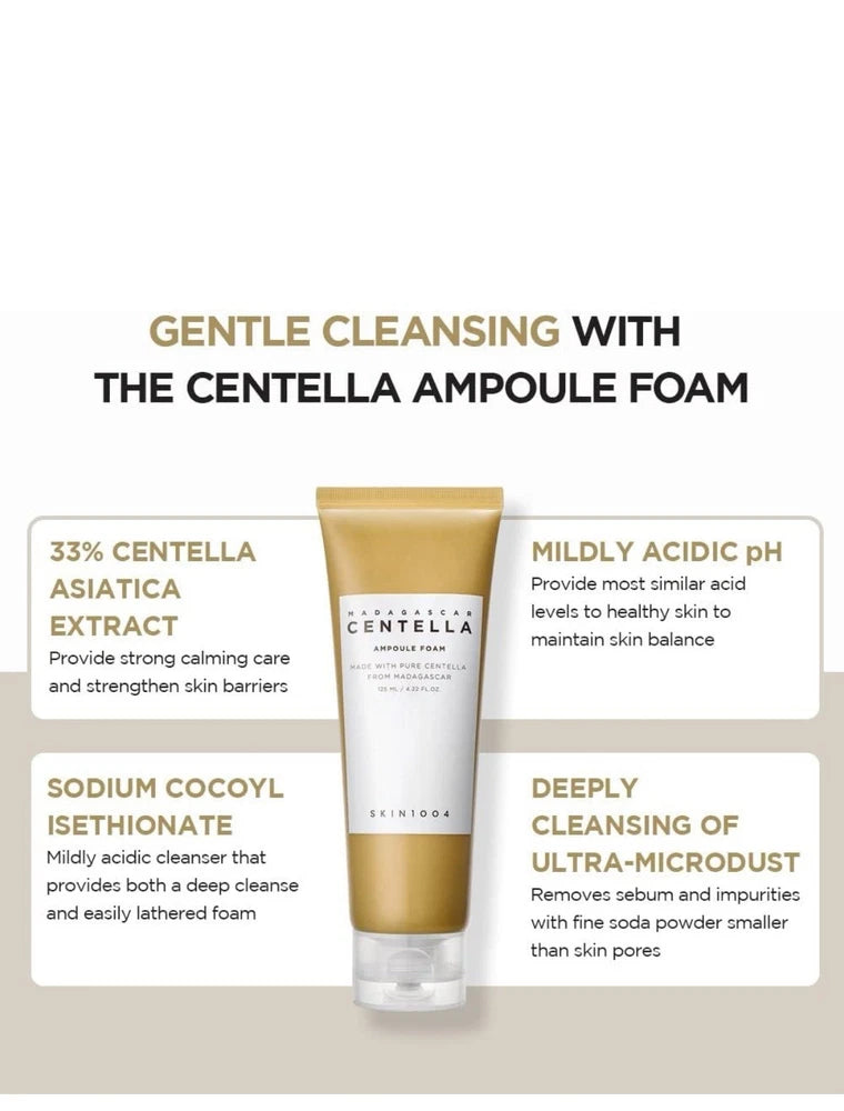 SKIN1004 Madagascar Centella Ampoule Foam 4.22 fl.oz, 125ml, (US-SELLER)