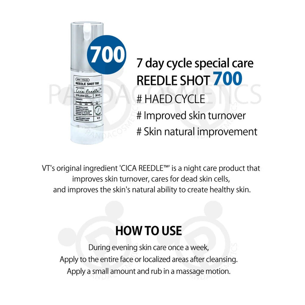 VT COSMETICS CICA Reedle Shot 50 / 100 / 300 / 700/1000 Essence 50ML/30ML/15ML