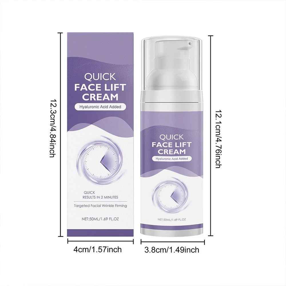 Face Lift Cream Serum Anti Ageing Moisturiser Hyaluronic Acid Added Tighte *