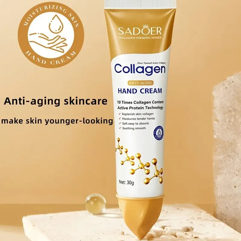 Collagen Hand Cream Anti-Aging Firming Moisturizing Brightening Hydrating Skin