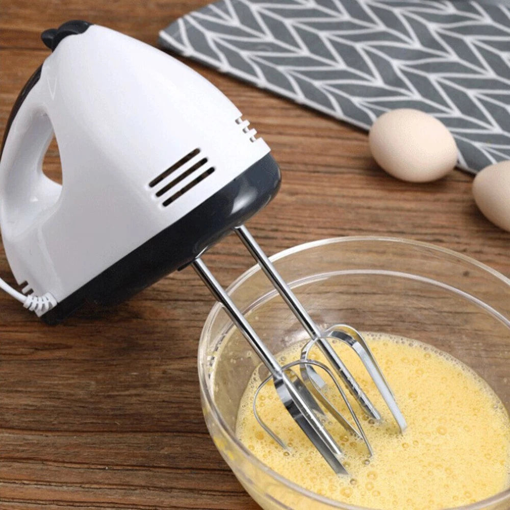 7 Speed Electric Hand Held Mixer Electronic Handheld Whisk Food Blender Cake cz